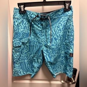 Volcom Men's Blue Swim Shorts - Baggies